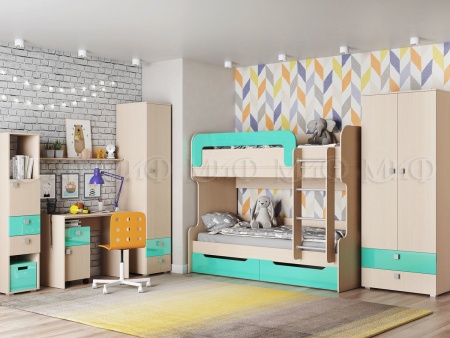 Детския Гарнитур Юниор-1 Вариант №2/Разные Цвета