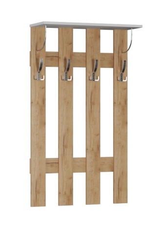 Вешалка Ямайка ЯПВ-1, дуб крафт/белый