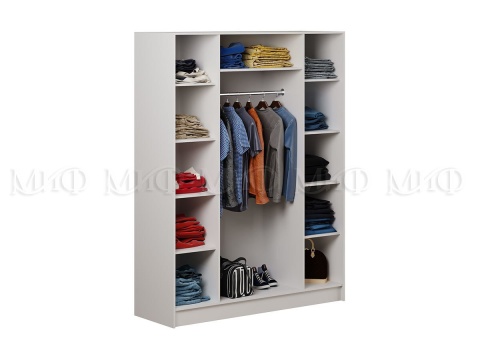 Спальный Гарнитур Королева Белая МДФ (Шкаф+Кровать+Прикроватные Тумбы+Комод)