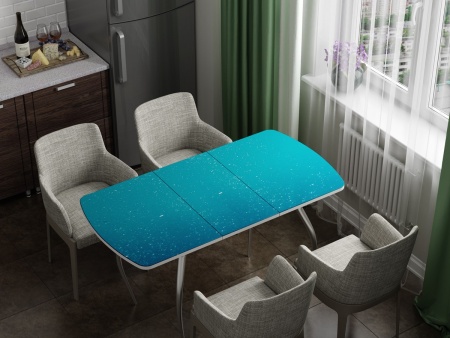 Стол Обеденный Раздвижной Бочонок Фотопечать (Ш-1100/1400 х Г-700 х В-760 мм)/Разные Цвета