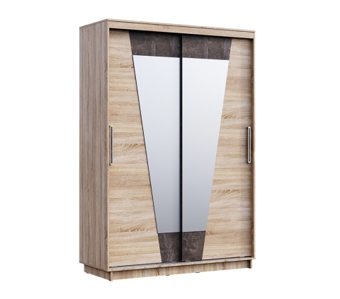 Спальный Гарнитур Санремо №1 Дуб Сонома Светлый/Ателье Темное